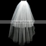 China Wholesale Two Layer With Comb Bridal Veils