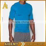 Mens Fitness 100% Polyester Wholesale Blank T-shirts Dry Fit t Shirt thumbnail-3