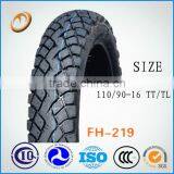 Good Quality Motorcycle Tyre to Egypt Market Motorcycle Tubeless Tire 110/90-16 thumbnail-2