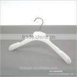 HH White Round Shoulder 17" Adult Man Woman Top Jacket Cloth Plastic Hangers thumbnail-2