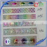 Checp Price New Design 24row Plastic Rhinestone Mesh