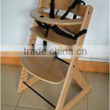 Beech wood baby high chair