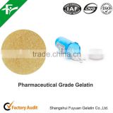 Low chrome medical grade gelatin/cow skin gelatin