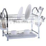 2 Tier Kitchen Chrome Dish Rack