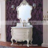 Natural Marble Top Bathroom Vanity Set in Beige WTS326