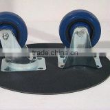 Manufacturer's high quality trundles 3''-12'' Rigid caster Rubber caster wheel for hand carts Truckle of platform trolley