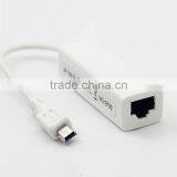 5 pin Male Mini USB to Ethernet Adapter RJ45 Female Network Lan Card Adaptor Converter for Tablet PC