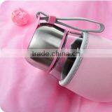 Wholesale Creative Big Belly Penguins Cup Glass Cup Diving Silicone Strap Penguin Tea Glass thumbnail-2