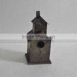 Antique Metal Garden Bird House thumbnail-1