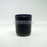 Custom Fish Scale Colored Glass Candle Jar,16oz Cut Glass Candle Holder Votive thumbnail-4