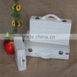 White Wholesale Empty Lightweight Wood First Aid Box With Handle thumbnail-4