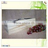 Antique Old Newspaper Printed Wooden Wine Gift Box thumbnail-6