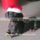 Resin Dachshund Dog Gift Unique Christmas Tree Ornament thumbnail-3