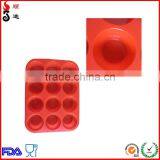 Bpa Free Baking Microwave Oven 12 Cup Silicone Muffin Pan thumbnail-2