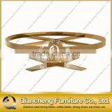 Round Gold Coffee Table Stainless Steel Luxury Living Room Furniture thumbnail-3
