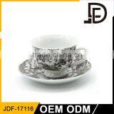 2017 NEW OEM Certificated Ceramic Cup and Saucer,customized High Quality Tea Set, Factory Direct Coffee Set thumbnail-3
