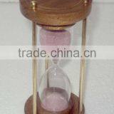 Wood Sand Timer, Hourglass Sand Timer, Minute Sand Timer, Sand Hourglass, Hourglass Timer, Brass Sand Timer, Timer thumbnail-2