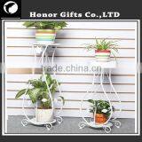 European Style 2-Tier Flower Stand Metal Hanging Plant Stand thumbnail-1