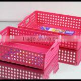 Plastic Storage Basket With Lids, Rectangle Shape Storage Baskets thumbnail-3