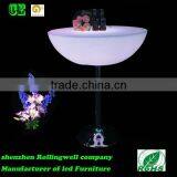 Hot Sale Modern Gorgeous Remote Control Color Changing Illuminated LED Light Bar Round Table 80*80*110cm thumbnail-1