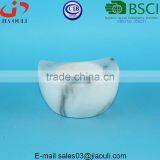 Popular Design Marble Color Ceramic Moon Shape Tealight Holder thumbnail-4