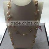 AAA 10-11mm White Baroque Freshwater Pearl Necklace thumbnail-1