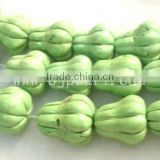 16inch 10*18mm green pear turquoise loose beads