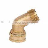 Solid Brass EU Standard Quick Hose Connector 1/2" 5/8" 3/4" Hose Regular High Quality Big Quantity 3/4"brass Elbow thumbnail-1