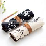 Large Capacity Canvas Multifunction Roll Pencil Case Pencil Bag Pouch for School for Student thumbnail-2