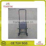 Loading 30kgsteel Folding Hand Trolley Shopping Cart HT502 With Seat thumbnail-1