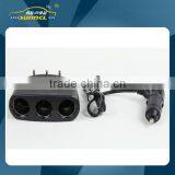 3 in 1 Car Cigarette Lighter Adapter Socket With Switch for IPhone , Tablet , Samsung thumbnail-1