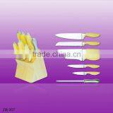 Hot Sale and High Quality Kitchen Knife Set With Block thumbnail-1