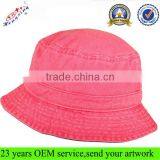 2014 New Fashion Cotton Custom Plain Stone Washed Bucket Hat thumbnail-1