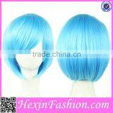 2016 Eco-friendly Fiber Blue Crazy Color Wigs Wholesale thumbnail-2