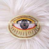 Custom High Quality Embroidered Eye Patch for Clothes Embroidery Patch Made in China Choose Size/color thumbnail-5