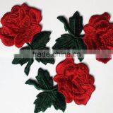 2017Custom Iron Patches Clothing Embroidered 3D Flower Embroidery Patch Manufacturers thumbnail-3
