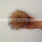 Raccoon Fur Pom Poms For Hat / Garment / Key Chain/Shoes thumbnail-3