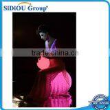 New Arrivals 2014 Fiber Optic Led Luminous Cheap Long Evening Dresses thumbnail-6