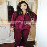 Women's Leopard Collar Plush Pyjama thumbnail-2