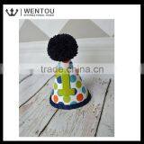 Wholesale Navy Blue and Green Argyle Number Birthday Hat thumbnail-4