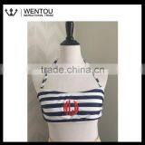 New Arrival Monogrammed Stripe Bandeau thumbnail-1