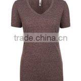 Next Level Apparel Ladies' Poly Cotton V-Neck Tee - Made From 65% Polyester and 35% Combed Cotton and Comes With Your Logo. thumbnail-4