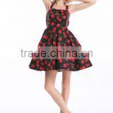 Wholesal 2014 Whloesale Ladies 1950's Vintage Style Black Polka Dot Halter Neck Rockabilly Dress New 8 - 26 ou thumbnail-5