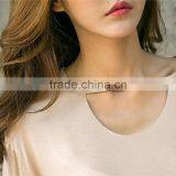 Five Point Sleeve Blank t Shirt Loose thumbnail-4