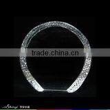 Optic Crystal Glass Round Blank Iceberg Block For Souvenirs Office Decoration JKC-0084 thumbnail-3