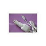 Customized White, Black 800mA Iphone 5 Car Charger With IOS6.0 System thumbnail-1