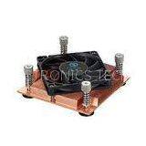 Pure Copper Heat Sink Server CPU Cooler / Air Cooling Fan With Single Fan