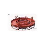 Red Rounded Lifting Powered High Working Rope Suspended Platform for Building Maintenance
