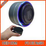 Wireless Bluetooth Speaker Blue LED Color Light Portable Mini Speaker Smart Hands for Smart Phone thumbnail-1