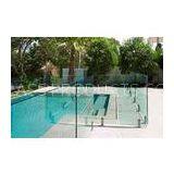 AS2208 Standard Swimming Pool Glass Fencing , Glass Panel Garden Fencing Safety